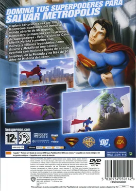 Superman Returns box cover back